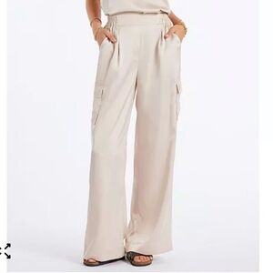 Bishop + Young Pull-On Satin Cargo Pant